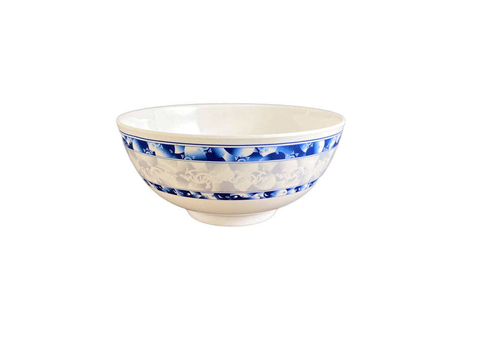 12 Pack 39 oz, 7" Diameter x 3-1/4" Height, Rice Bowl, Blue Dragon Dinnerware, Melamine, BPA Free, Dishwasher Safe, Break-Resistant, Shatter-Resistant, No Microwave, No Oven, NSF