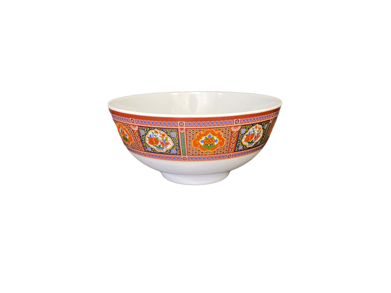Thunder Group 5207TP 39 Oz Rice Bowl BPA Free Round Melamine Peacock