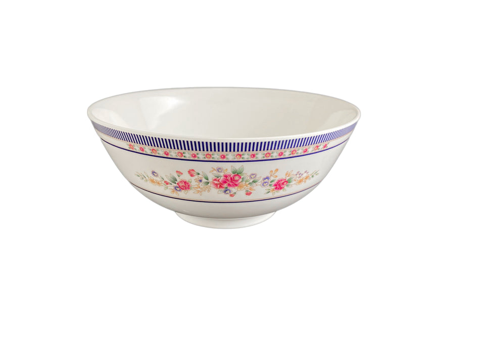 12 Pack 56 oz, 8" Diameter x 3-1/2" Height, Rice Bowl, Rose Dinnerware, Melamine, BPA Free, Dishwasher Safe, Break-Resistant, Shatter-Resistant, No Microwave, No Oven, NSF