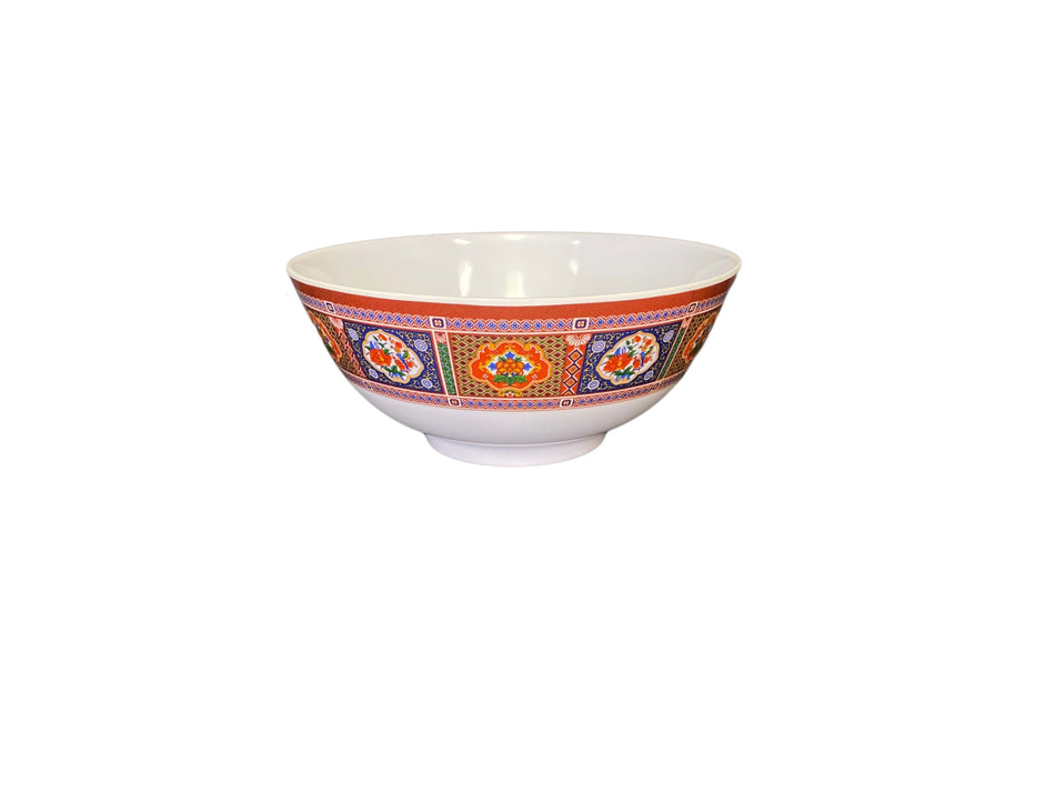 12 Pack 56 oz, 8" Diameter x 3-1/2" Height, Rice Bowl, Peacock Dinnerware, Melamine, BPA Free, Dishwasher Safe, Break-Resistant, Shatter-Resistant, No Microwave, No Oven, NSF