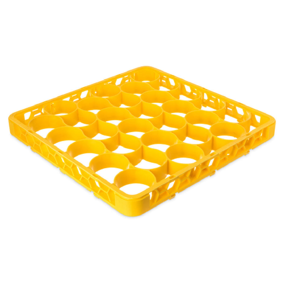 Carlisle REW30SC04 Full-size Rack Extender 30 Compartment Yellow Polypropylene with Positive Stacking