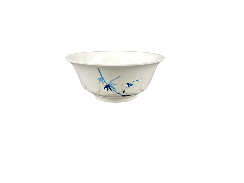 12 Pack 25 oz, 6-1/4" Diameter x 2-3/4" Height, Scalloped Bowl, Blue Bamboo Dinnerware, Melamine, BPA Free, Dishwasher Safe, Break-Resistant, Shatter-Resistant, No Microwave, No Oven, NSF