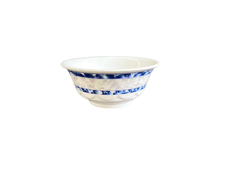 12 Pack 25 oz, 6-1/4" Diameter x 2-3/4" Height, Scalloped Bowl, Blue Dragon Dinnerware, Melamine, BPA Free, Dishwasher Safe, Break-Resistant, Shatter-Resistant, No Microwave, No Oven, NSF
