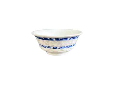 Thunder Group 5265DL 25 Oz Scalloped Bowl BPA Free Melamine Blue Dragon