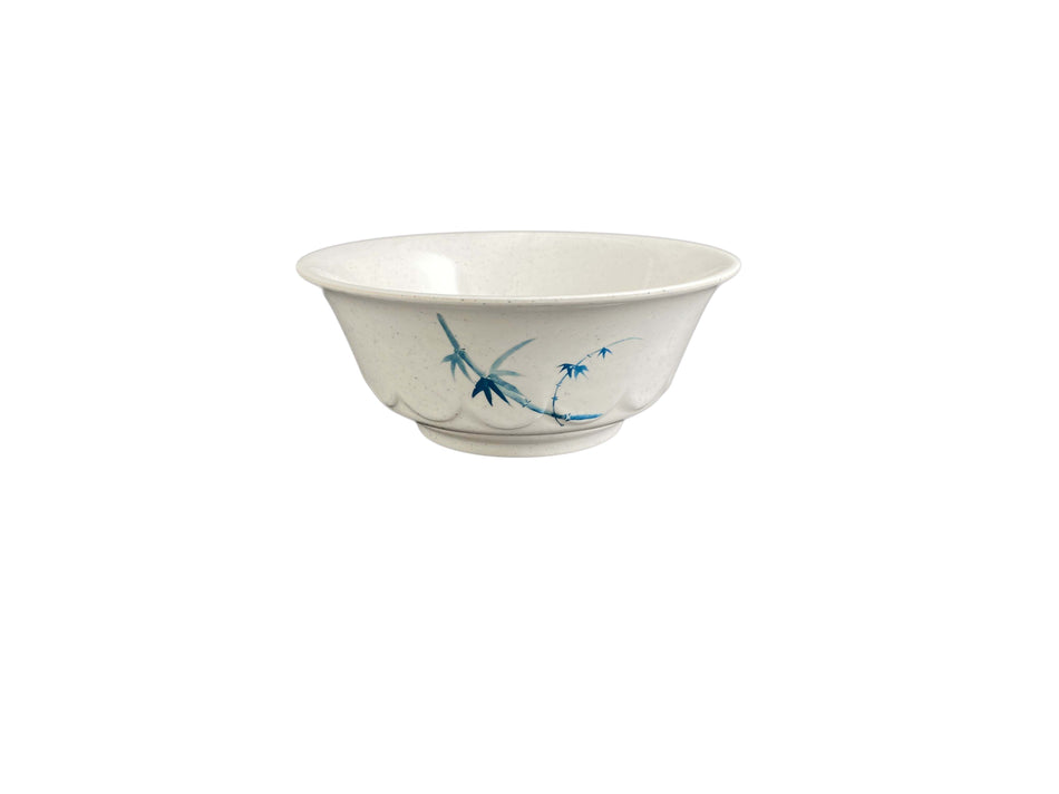 12 Pack 34 oz, 7-1/4" Diameter x 3" Height, Scalloped Bowl, Blue Bamboo Dinnerware, Melamine, BPA Free, Dishwasher Safe, Break-Resistant, Shatter-Resistant, No Microwave, No Oven, NSF