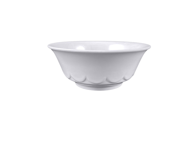Thunder Group 5275TW 34 Oz Scalloped Bowl Dishwasher Safe BPA Free Melamine Imperial White