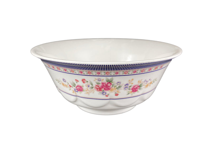 Thunder Group 5285AR 53 Oz Scalloped Bowl with Break-Resistant Melamine Rose Finish