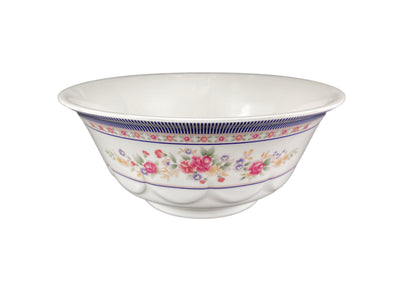 Thunder Group 5285AR 53 Oz Scalloped Bowl with Break-Resistant Melamine Rose Finish