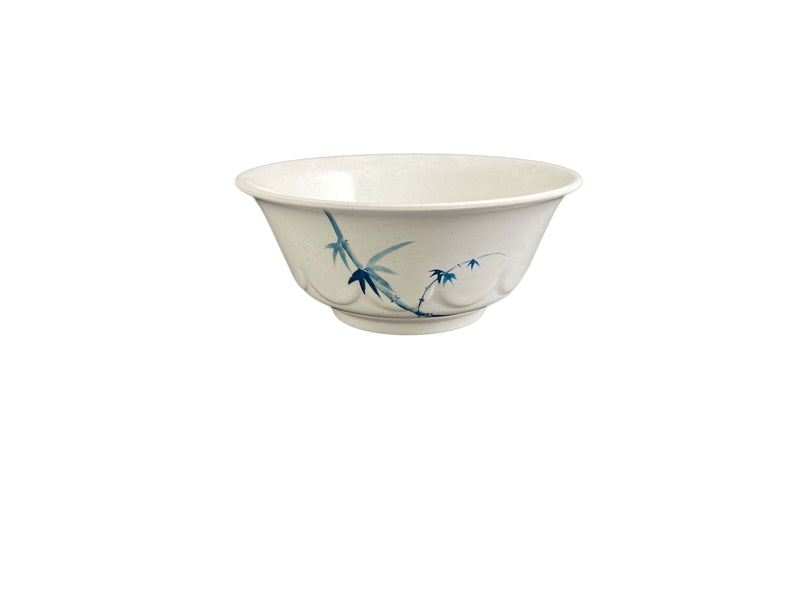 Thunder Group 5285BB 53 Oz Round Scalloped Bowl Blue Bamboo Melamine