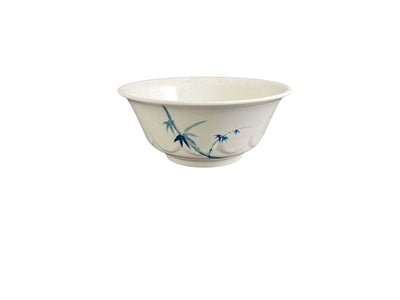 Thunder Group 5285BB 53 Oz Round Scalloped Bowl Blue Bamboo Melamine