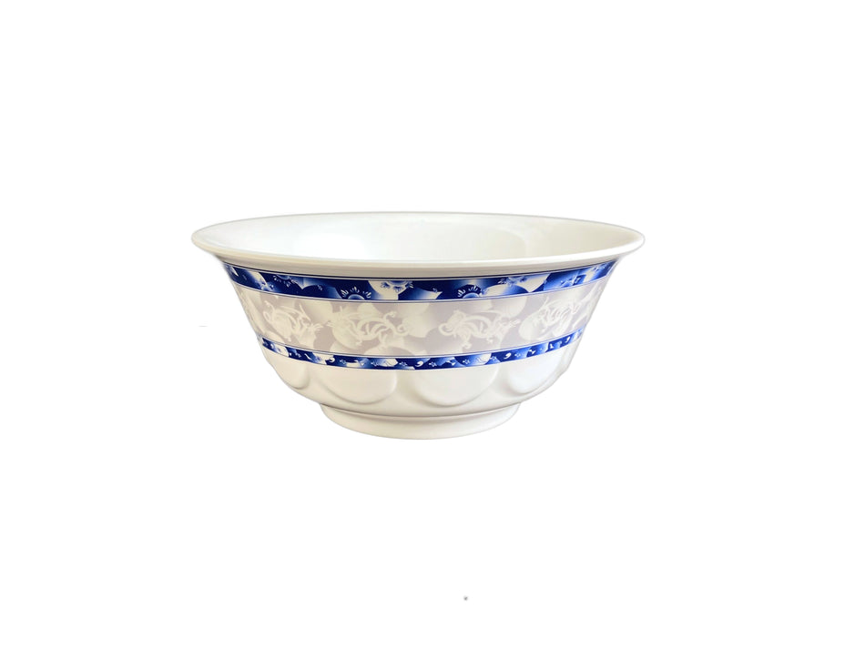 12 Pack 53 oz, 8-1/4" Diameter x 3-1/2" Height, Scalloped Bowl, Blue Dragon Dinnerware, Melamine, BPA Free, Dishwasher Safe, Break-Resistant, Shatter-Resistant, No Microwave, No Oven, NSF