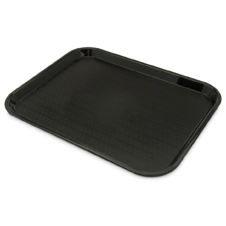 Carlisle CT1418030 17-7/8 Inch Black Rectangular Cafeteria Tray Antimicrobial