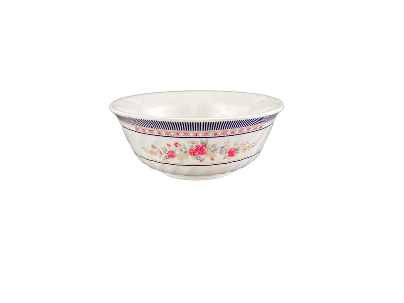 Thunder Group 5306AR 21 Oz Swirl Bowl 6 Inch Diameter Break-Resistant Melamine Rose