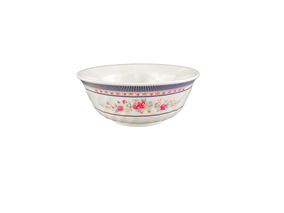 12 Pack 21 oz, 6" Diameter x 2-1/2" Height, Swirl Bowl, Rose Dinnerware, Melamine, BPA Free, Dishwasher Safe, Break-Resistant, Shatter-Resistant, No Microwave, No Oven, NSF