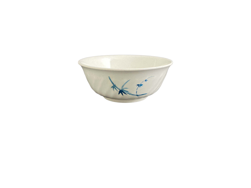 12 Pack 32 oz, 6-7/8" Diameter x 2-3/4" Height, Swirl Bowl, Blue Bamboo Dinnerware, Melamine, BPA Free, Dishwasher Safe, Break-Resistant, Shatter-Resistant, No Microwave, No Oven, NSF