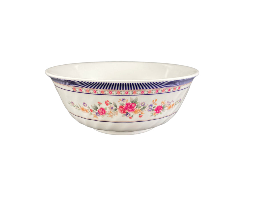 12 Pack 48 oz, 8" Diameter x 3-1/8" Height, Swirl Bowl, Rose Dinnerware, Melamine, BPA Free, Dishwasher Safe, Break-Resistant, Shatter-Resistant, No Microwave, No Oven, NSF
