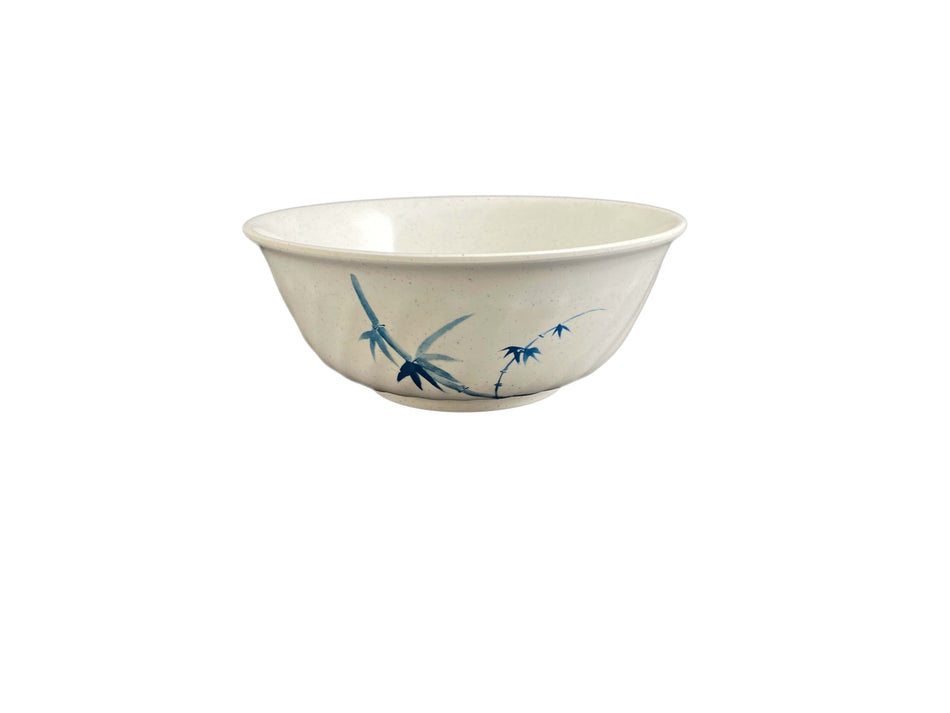 12 Pack 48 oz, 8" Diameter x 3-1/8" Height, Swirl Bowl, Blue Bamboo Dinnerware, Melamine, BPA Free, Dishwasher Safe, Break-Resistant, Shatter-Resistant, No Microwave, No Oven, NSF