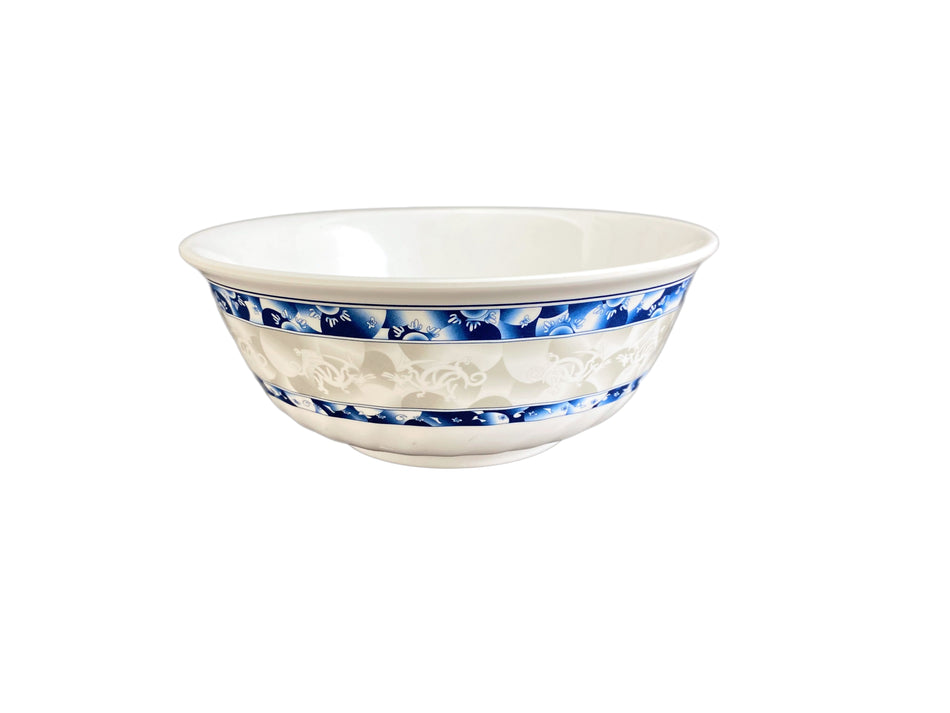 12 Pack 48 oz, 8" Diameter x 3-1/8" Height, Swirl Bowl, Blue Dragon Dinnerware, Melamine, BPA Free, Dishwasher Safe, Break-Resistant, Shatter-Resistant, No Microwave, No Oven, NSF
