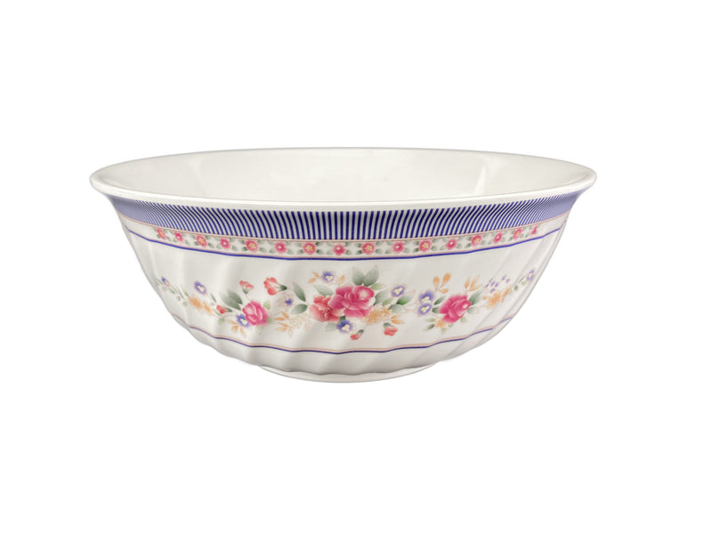 Thunder Group 5309AR 72 Oz Swirl Bowl Break-Resistant Dishwasher Safe Melamine Rose