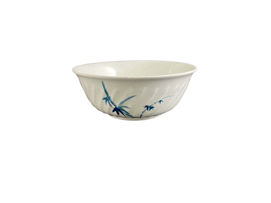 12 Pack 72 oz, 9" Diameter x 3-1/2" Height, Swirl Bowl, Blue Bamboo Dinnerware, Melamine, BPA Free, Dishwasher Safe, Break-Resistant, Shatter-Resistant, No Microwave, No Oven, NSF