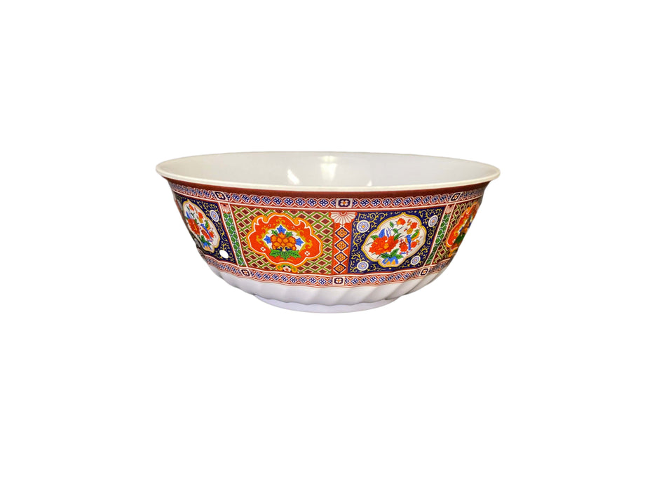 12 Pack 72 oz, 9" Diameter x 3-1/2" Height, Swirl Bowl, Peacock Dinnerware, Melamine, BPA Free, Dishwasher Safe, Break-Resistant, Shatter-Resistant, No Microwave, No Oven, NSF