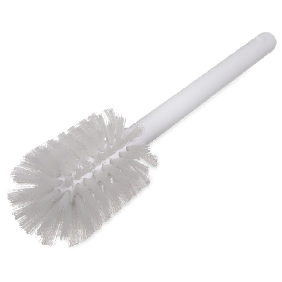 Carlisle 367600TC02 11 Inch Dish Brush Nylon Bristles White with Flattened Side