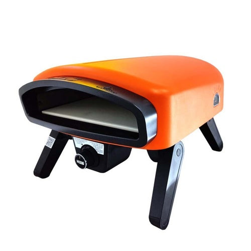 HIZO G14 Pizza Oven | Gas Powered Pizza Oven | 14" Ceramic Pizza Stone | Orange Burst