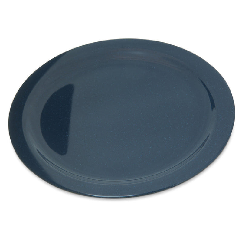 Carlisle 4350035 10 Inch Diameter Reinforced Dinner Plate Melamine Café Blue