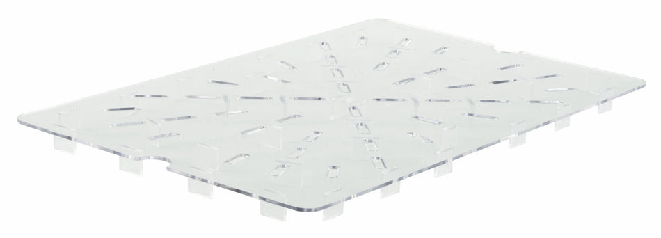 Winco PFSF-DS Drain Shelf for PFSF & PFFW series, 13" x 21-1/8", Clear, PC, NSF