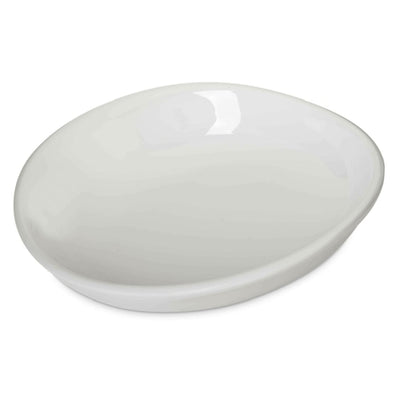 Carlisle 5300380 8-1/2 Inch Oblong Pasta Plate Break Resistant Melamine Gray
