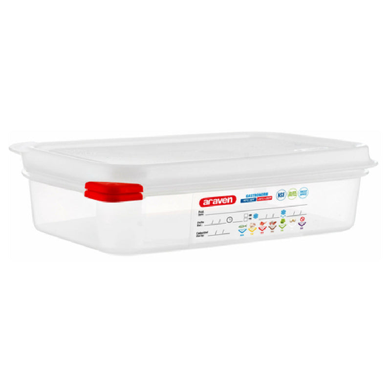 Carlisle 03026 1.9 Qt Food Storage Container GN 1/4 Polypropylene Transparent