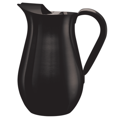 Bell Pitcher 2-Liter Stainless Steel Pitcher with Ice Guard in Black Onyx