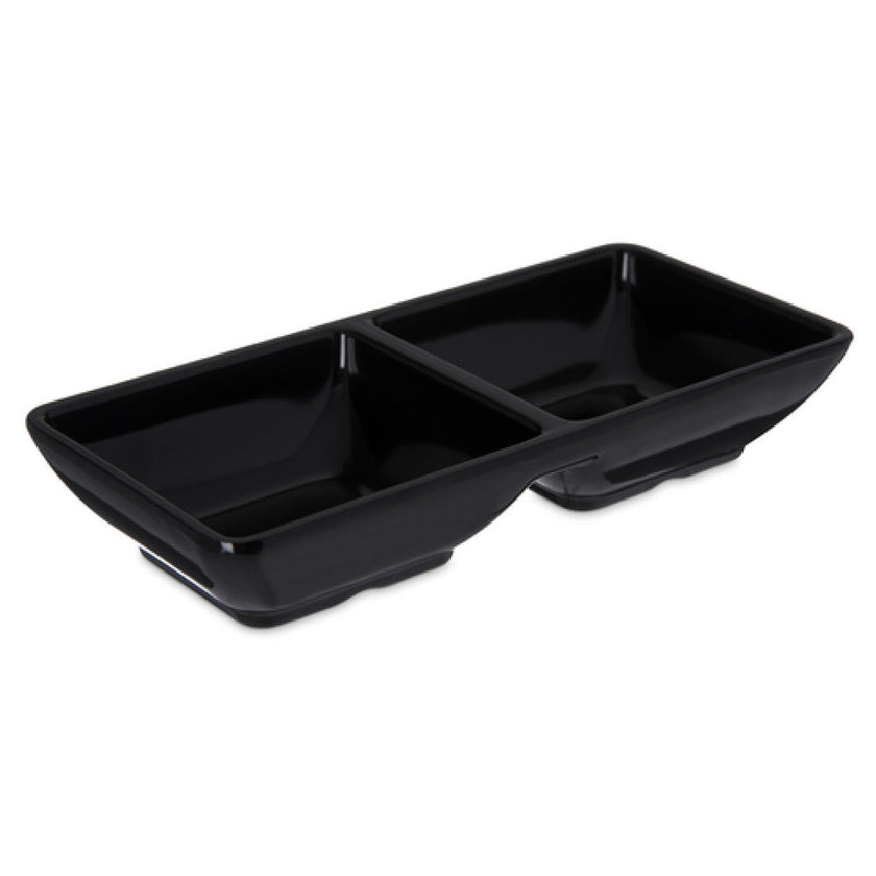 Carlisle 086203 4 Oz Black Ramekin Stain Resistant Melamine with Dishwasher Safe