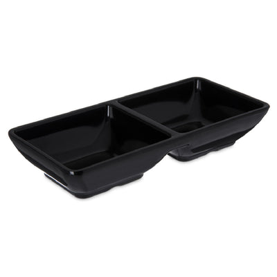 Carlisle 086203 4 Oz Black Ramekin Stain Resistant Melamine with Dishwasher Safe