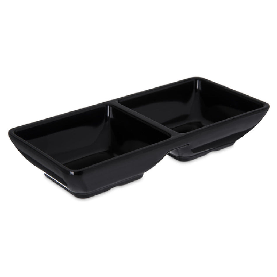 Carlisle 086203 4 Oz Black Ramekin Stain Resistant Melamine with Dishwasher Safe