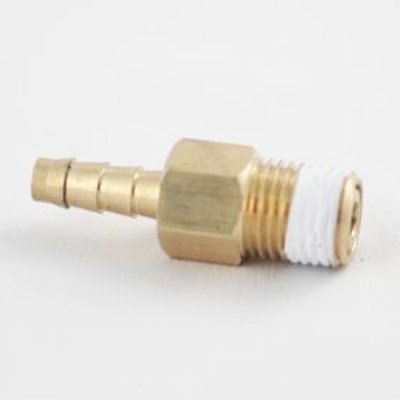 Taprite Regulator Outlet Fitting - 1/4" Barb & Check Valve