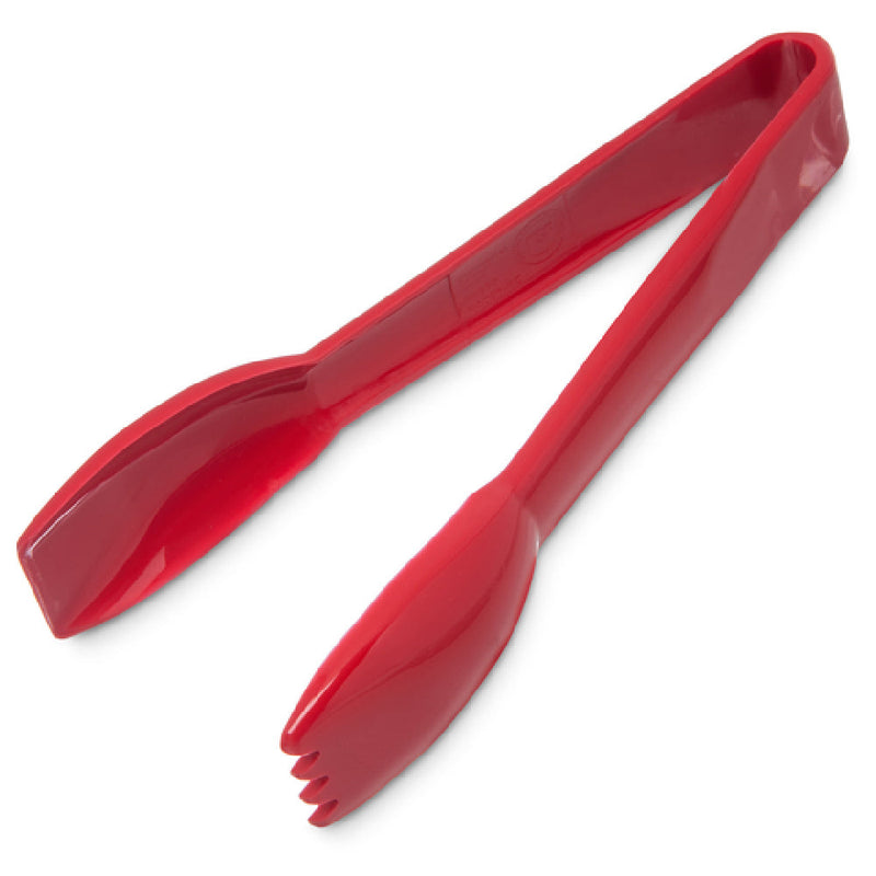 Carlisle 460605 6 Inch Salad Tongs Plastic Red Dishwasher Safe Made in USA