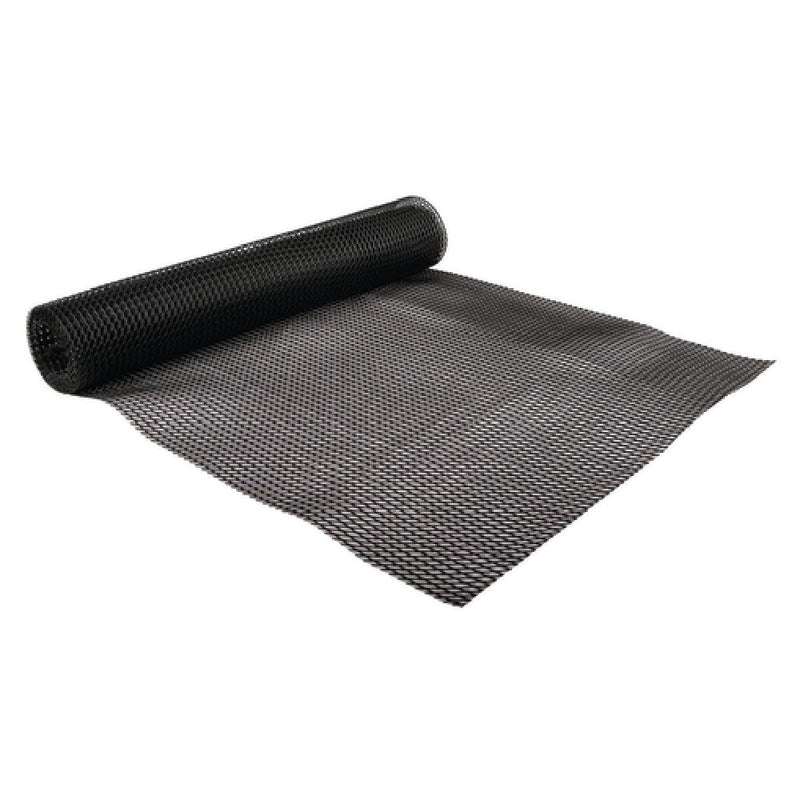 Carlisle PL0105 2 Foot Poly Shelf Liner 10 Foot Roll Black with Header Card