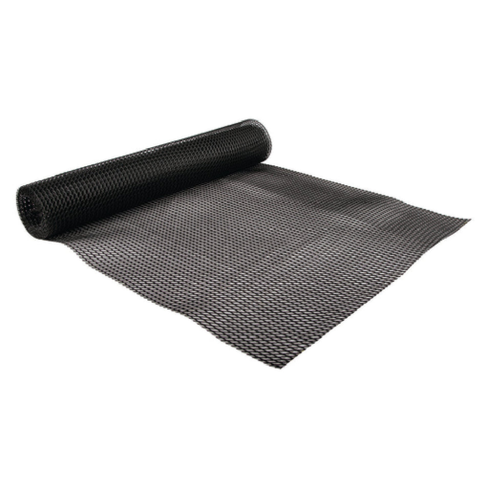 Carlisle PL0105 2 Foot Poly Shelf Liner 10 Foot Roll Black with Header Card