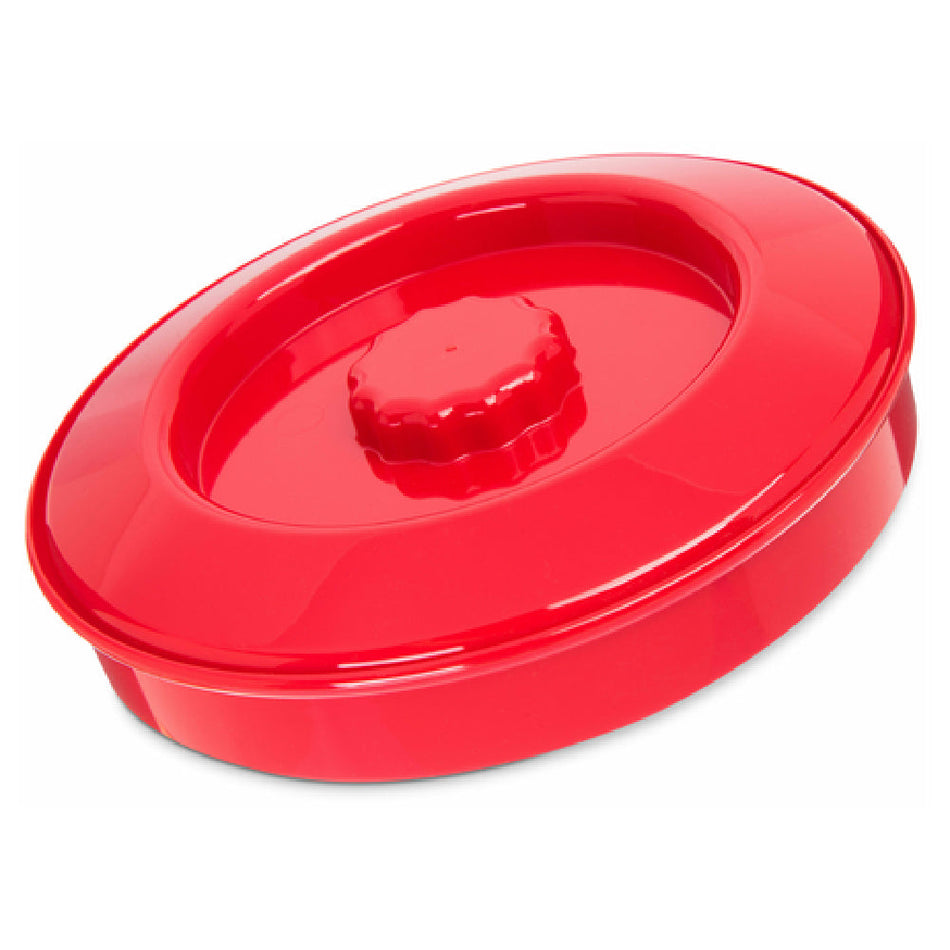 Carlisle 047005 7-1/2 Inch Tortilla Server with Lid Polycarbonate Red