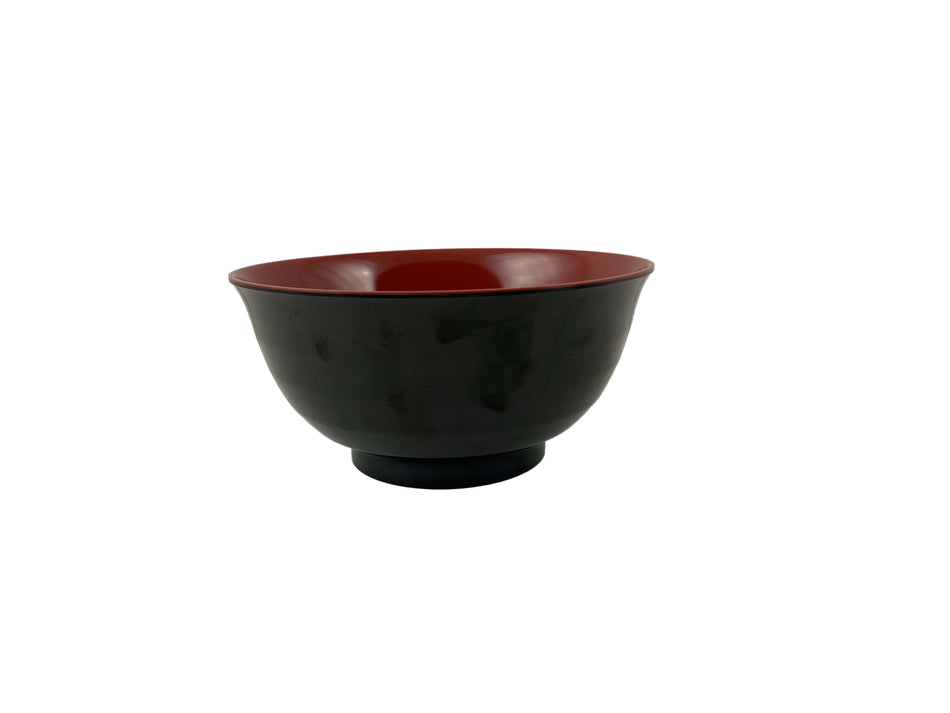 12 Pack 38 oz, 7" Diameter x 3-3/8" Height, Soup Bowl, Two Tone (Black & Red), Melamine, BPA Free, Dishwasher Safe, Break-Resistant, Shatter-Resistant, No Microwave, No Oven, NSF