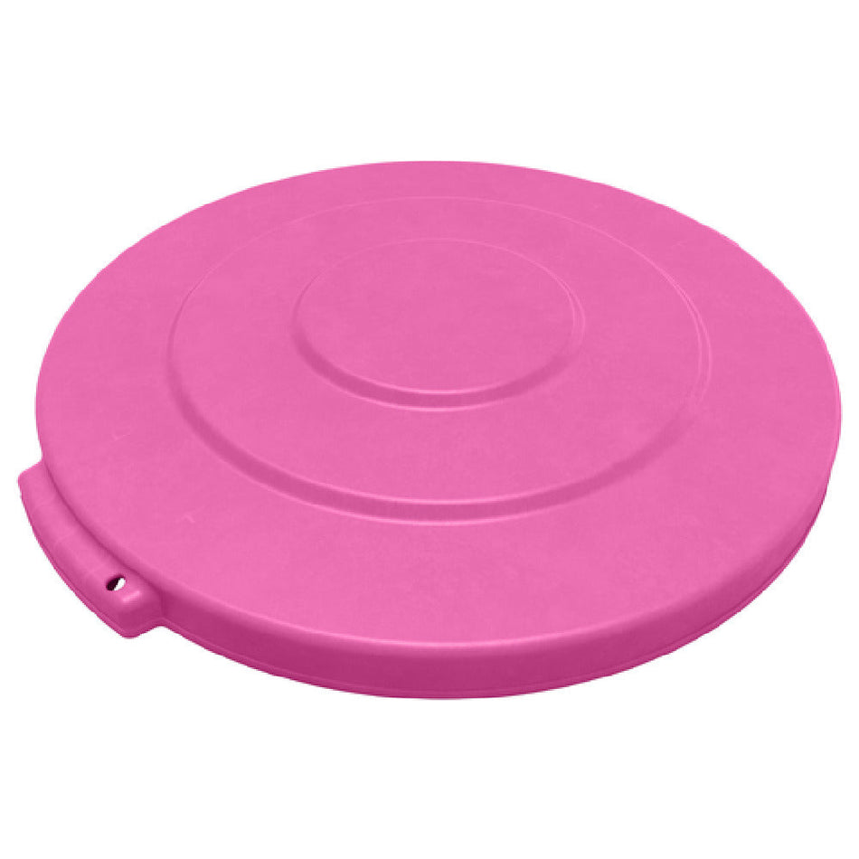 Carlisle 84101126 17 Inch Diameter Flat Trash Container Lid with Snap Locks Heavy Duty