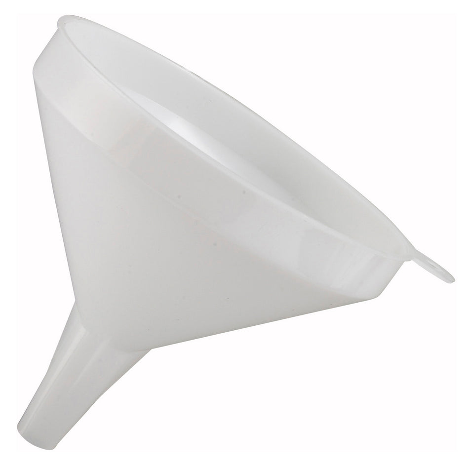Winco PF-16 16 Oz Round Plastic Funnel NSF White for Liquids and Powders