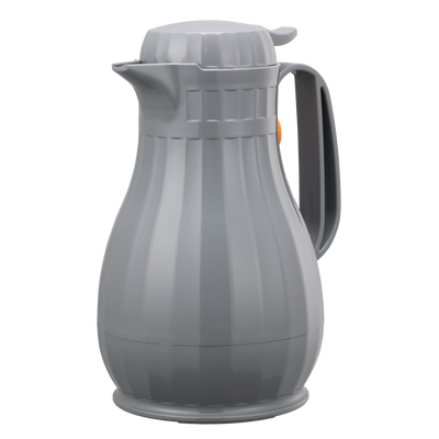 Eco-Serv™ Carafe 1.3-Liter Foam Lined Plastic Server with Push Button Lid in Gray