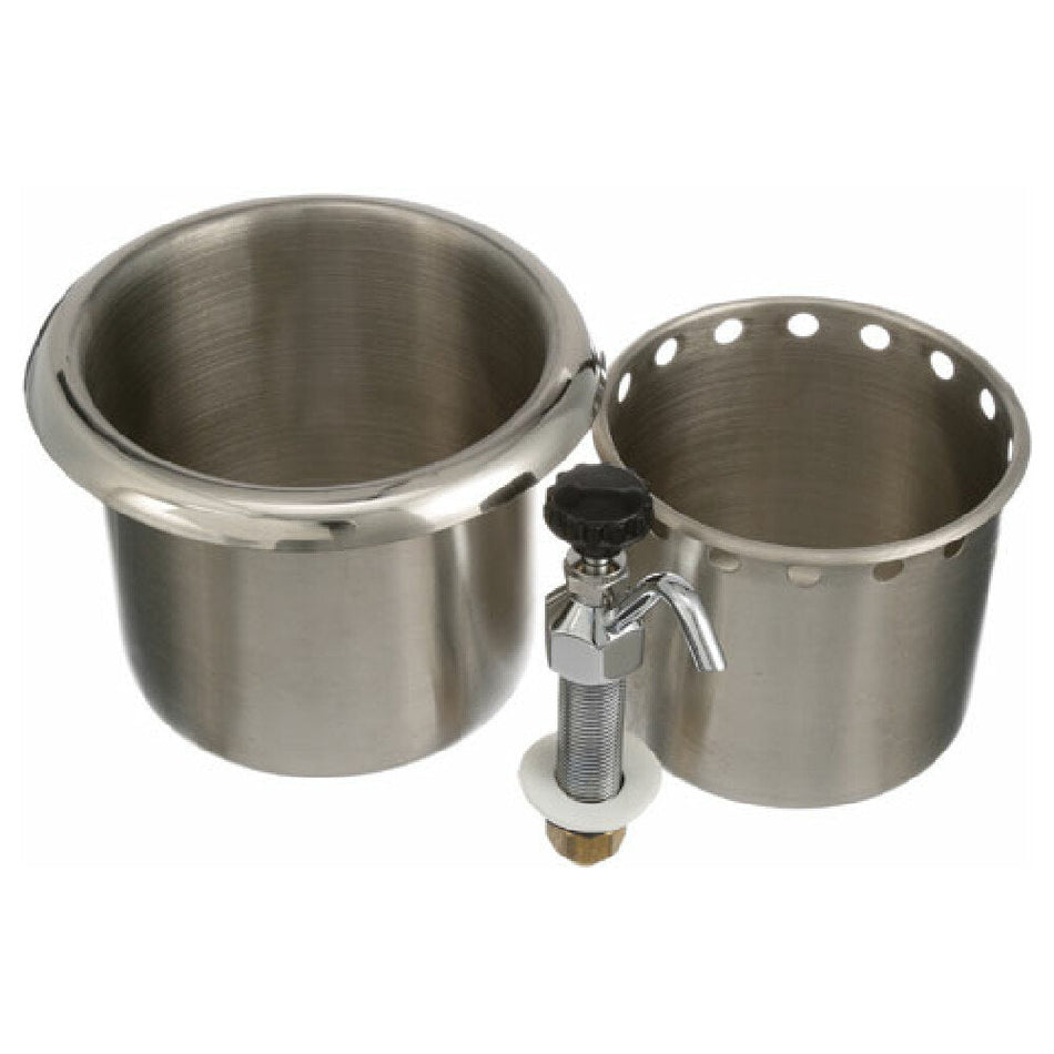 AllPoints 561462 7 Inch Dipperwell with Faucet Stainless Steel Construction