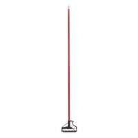 Carlisle 4166405 60 Inch Quik-Release Mop Handle Fiberglass Red