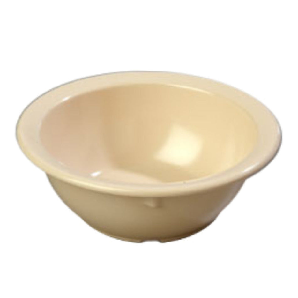 Carlisle KL11925 5-1/2 Inch Rimmed Nappie Bowl 12-1/2 Oz BPA Free Melamine Tan