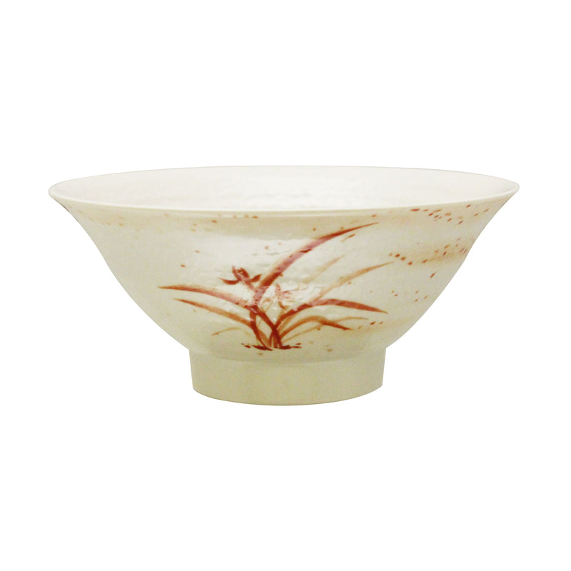 Thunder Group 5780 32 Oz Bowl Break-resistant Dishwasher Safe BPA Free Melamine Gold Orchid