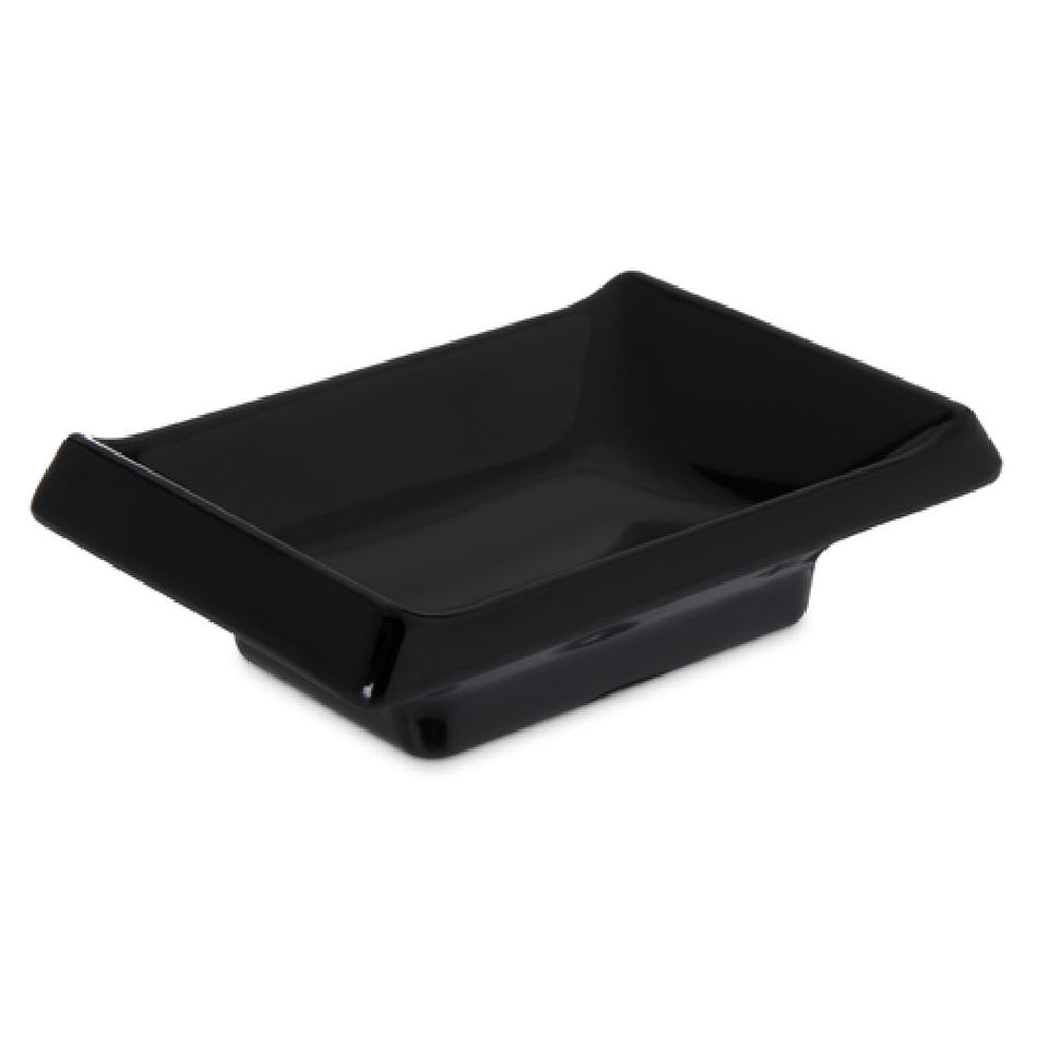Carlisle 086403 2 Oz Ramekin Plastic Dishwasher Safe Black Melamine