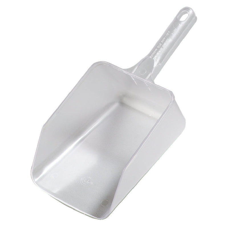 Carlisle 436407 14 Inch 64 Oz Scoop Easy Grip Durable Polycarbonate Clear